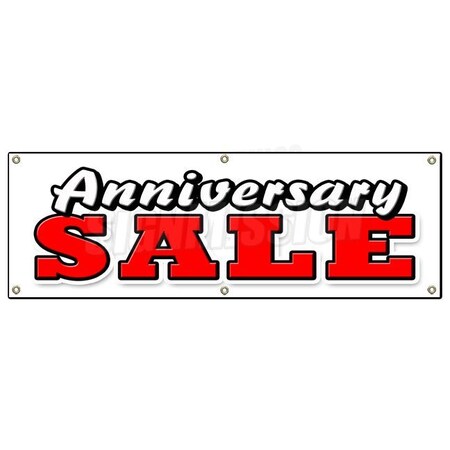 Signmission ANNIVERSARY SALE BANNER SIGN celebration huge store wide big save B-72 Anniversary Sale